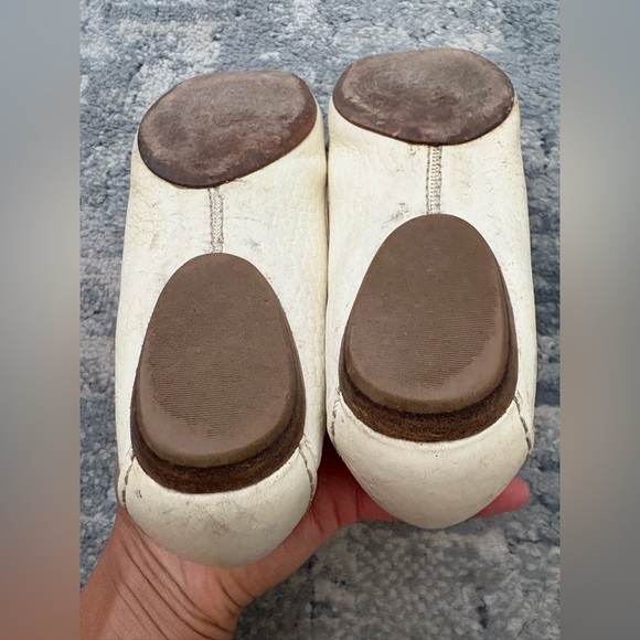 Tory Burch Leather Whipstitch Trim Loafers, Women’s 8M, Bone - Picture 13 of 15